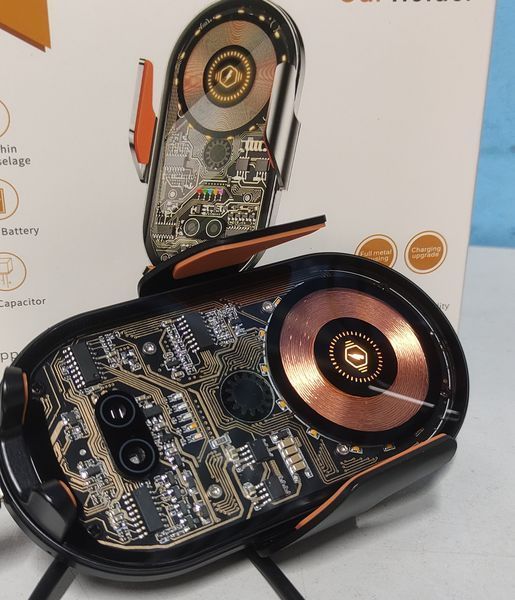 Тримач для мобільного в авто з бездротовою зарядкою 15W XYJ Wireless Charger XYJ-13Gr фото