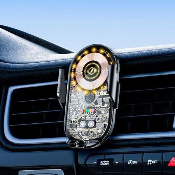 Тримач для мобільного в авто з бездротовою зарядкою 15W XYJ Wireless Charger XYJ-13Gr фото
