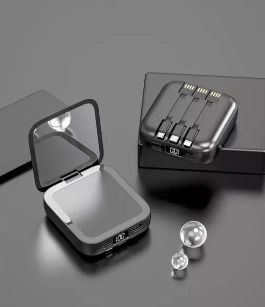 Новинка 2023. Power bank 10Ah мобільна зарядка на 10000 mA. Зарядка із дзеркалом 1683786795 фото