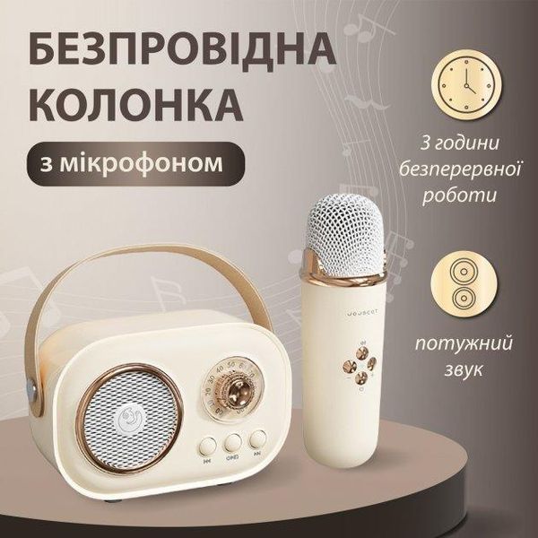 Портативная Bluetooth колонка Pulse Platinum C20 беспроводная с микрофоном караоке детское C20BE фото