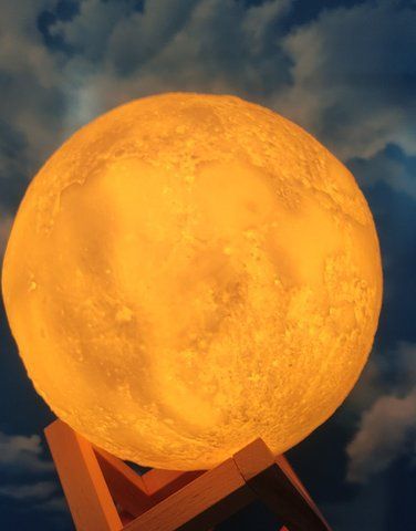 Настільний світлодіодний світильник 3D Нічник Місяць Magic Moon Lamp UP180Y фото
