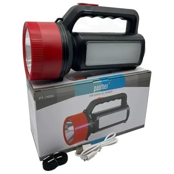 Акумуляторний LED ліхтар прожектор Panther PT-7695 5V 1500 mAh PT-7695 фото