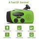 Радиоприемник аккумуляторный с фонариком аварийное динамо радио STONEGO PowerBank солнечная батарея USB STONEGO фото 3