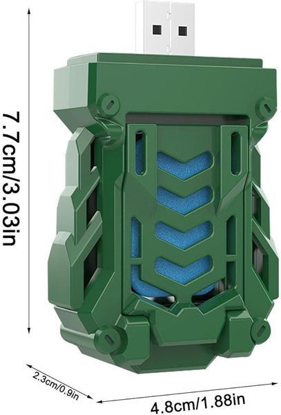 Фумігатор портативний від комарів з USB живленням і подвійним захистом відлякувач комах для кемпінгу і дачі komr+35 фото