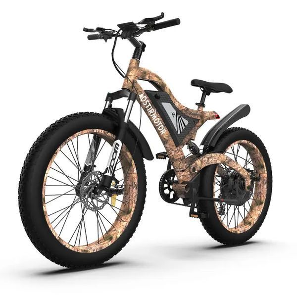 Потужний гірський електровелосипед 1500w/48в/15 Ам Aostirmotor байк підвищеної прохідності  Aosti фото