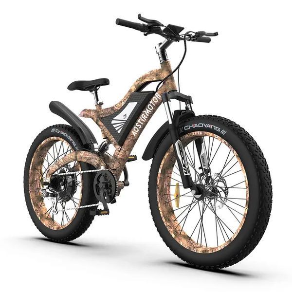 Потужний гірський електровелосипед 1500w/48в/15 Ам Aostirmotor байк підвищеної прохідності  Aosti фото