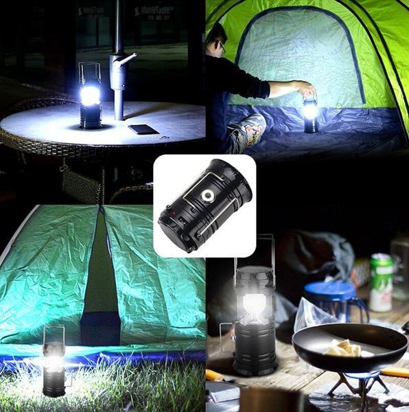 Ліхтар для кемпінгу на сонячній батареї Power Bank sb-360 sb-360 фото
