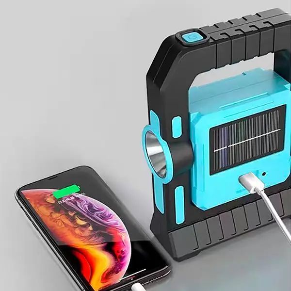 Кемпинговый переносной фонарь Work Light TS18-12 аккумуляторный с солнечной батареей LED Лампа-фонарь yd2205b фото