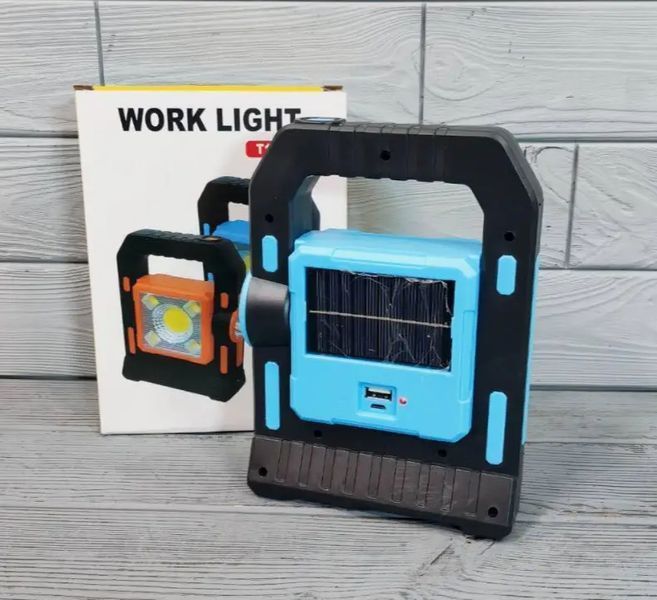 Кемпинговый переносной фонарь Work Light TS18-12 аккумуляторный с солнечной батареей LED Лампа-фонарь yd2205b фото